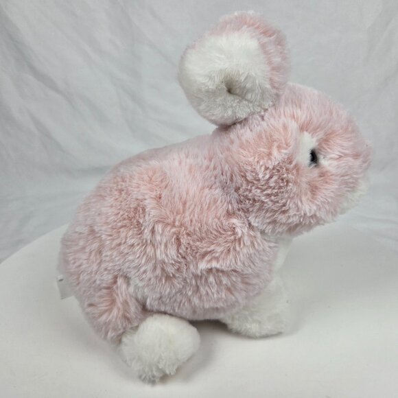 Animal Adventure Hopscotch Bunny Stuffed Rabbit Plush Pink White 2019 9" - Picture 4 of 8